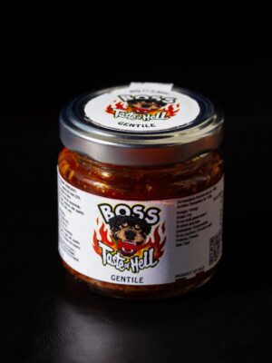 Barattolo salsa piccante gentile di Boss Taste of Hell